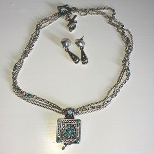 Brighton Turquoise Necklace and Earrings